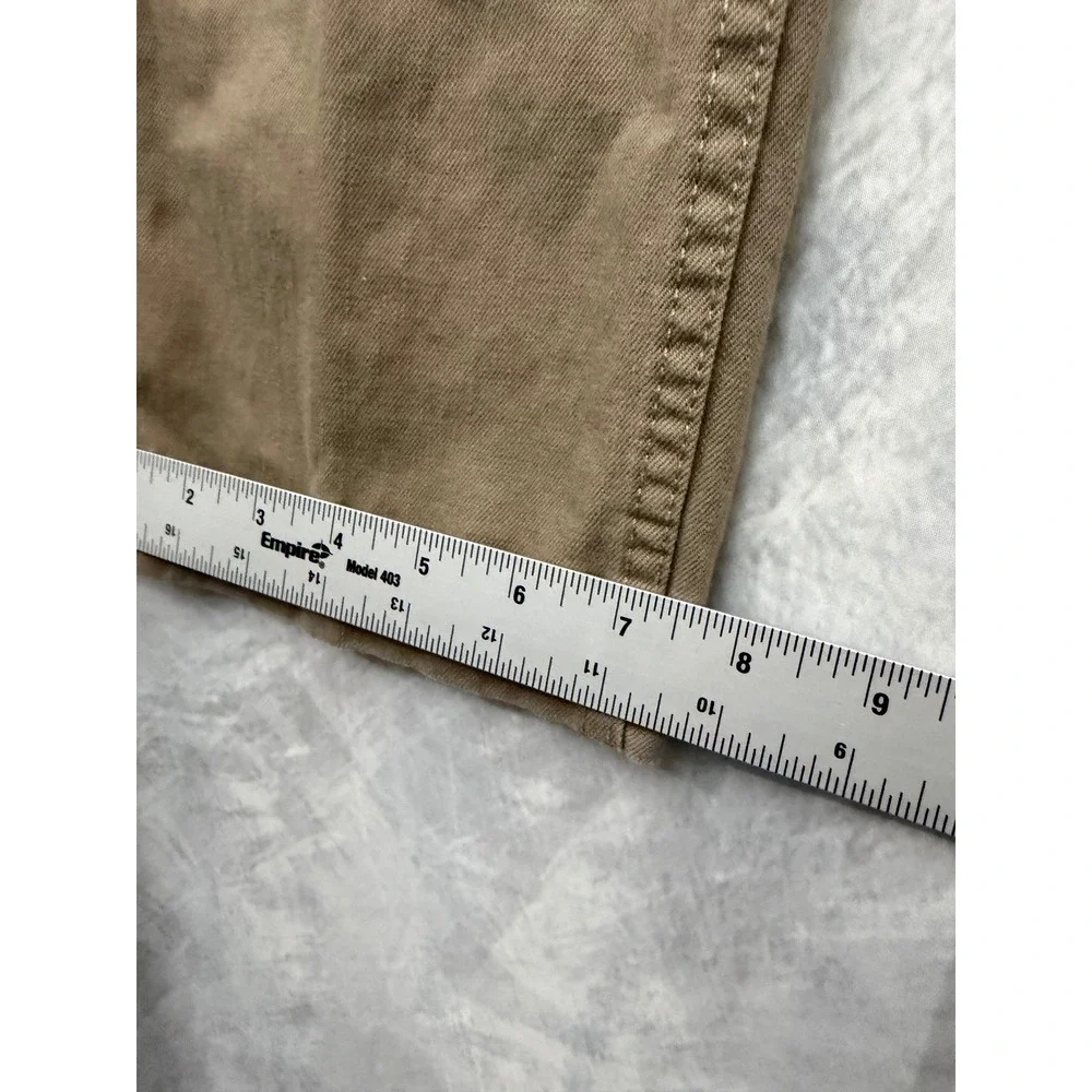 Levis 505 Regular Fit Straight Leg Khaki Tan Pants Mens 33x30